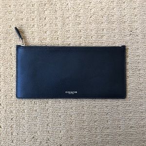 Coach black leather wallet